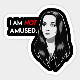 Morticia Addams/ I'am Not Amused Sticker